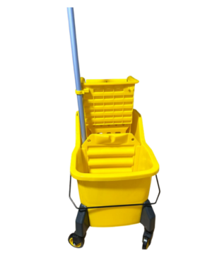 Seau de lavage avec essoreur et roulettes